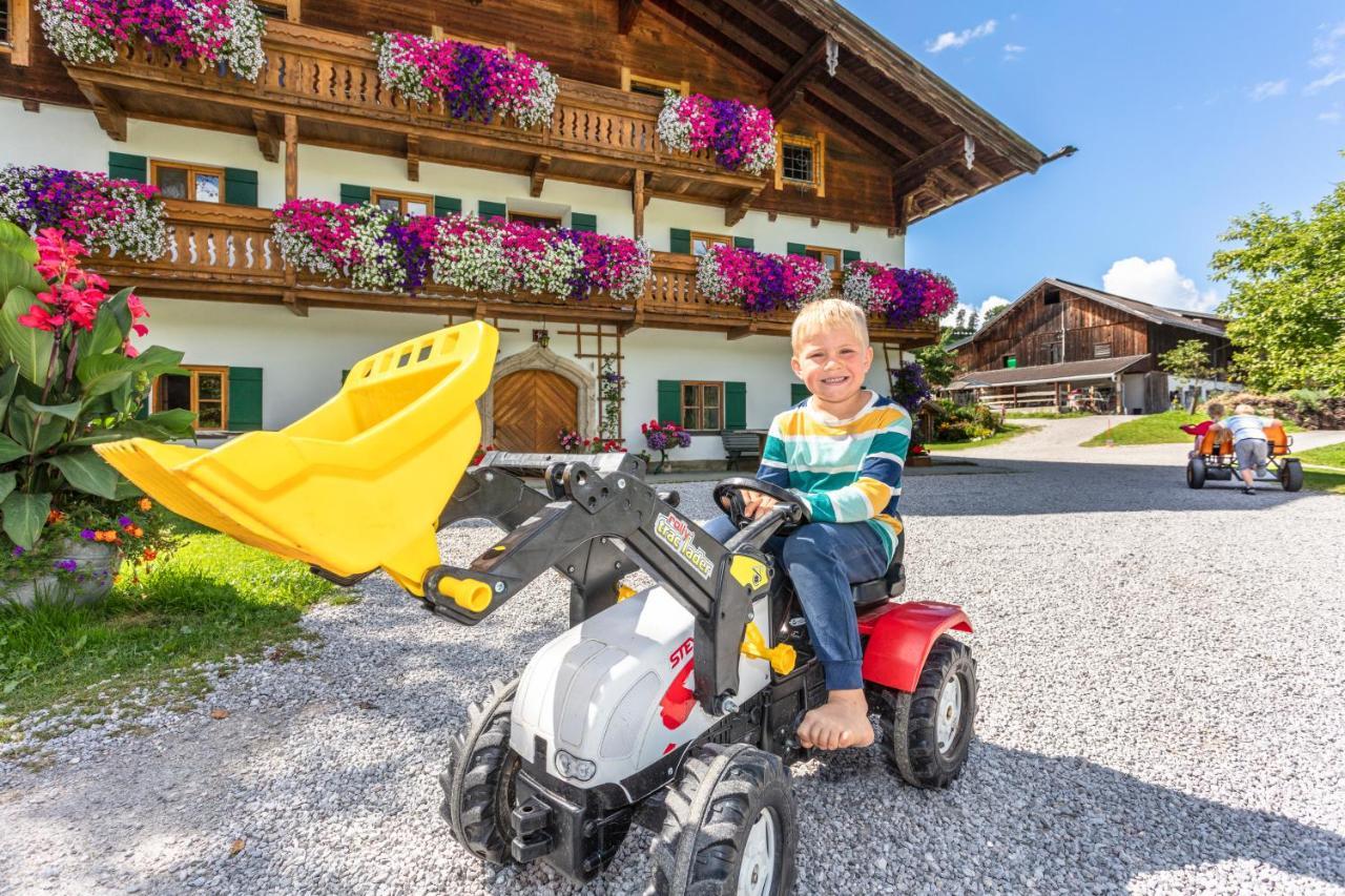 Biobauernhof Stegerbauer Apartment มาริอาอาล์ม อัม ชไตเนอร์เนินเมียร์ ภายนอก รูปภาพ