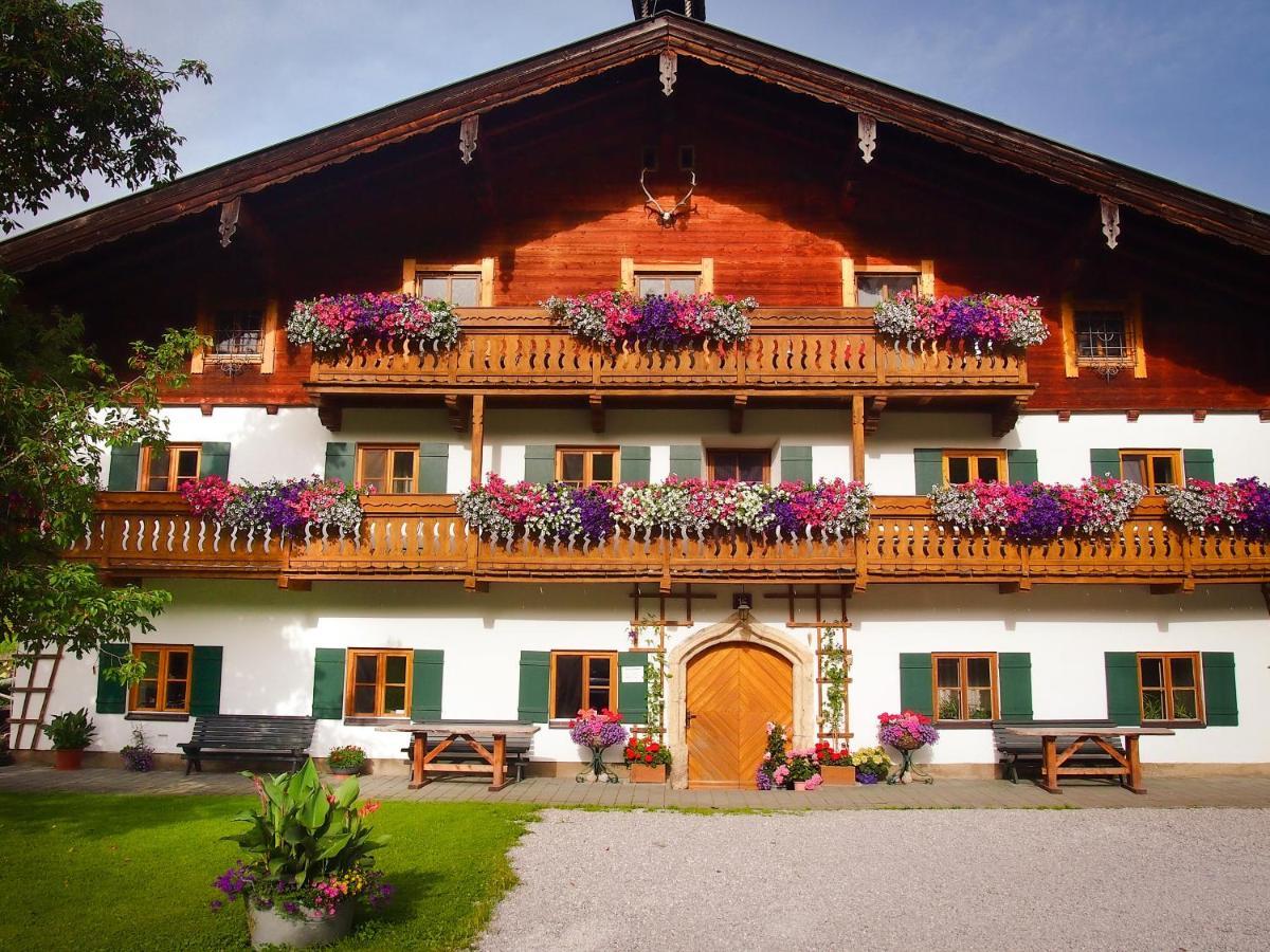 Biobauernhof Stegerbauer Apartment มาริอาอาล์ม อัม ชไตเนอร์เนินเมียร์ ภายนอก รูปภาพ